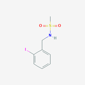 molecular formula C8H10INO2S B14205987 Methanesulfonamide, N-[(2-iodophenyl)methyl]- CAS No. 791065-79-7
