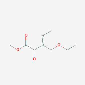 molecular formula C9H14O4 B14206009 Methyl 3-(ethoxymethyl)-2-oxopent-3-enoate CAS No. 820977-02-4
