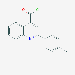 2-(3,4-Dimethylphenyl)-8-methylquinoline-4-carbonyl chloride