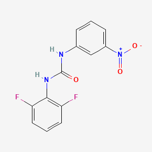 molecular formula C13H9F2N3O3 B14206065 N-(2,6-Difluorophenyl)-N'-(3-nitrophenyl)urea CAS No. 847371-15-7