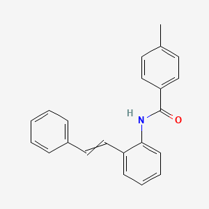 molecular formula C22H19NO B14206074 4-Methyl-N-[2-(2-phenylethenyl)phenyl]benzamide CAS No. 785815-16-9
