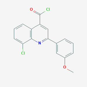 molecular formula C17H11Cl2NO2 B1420608 8-Chloro-2-(3-methoxyphenyl)quinoline-4-carbonyl chloride CAS No. 1160263-67-1