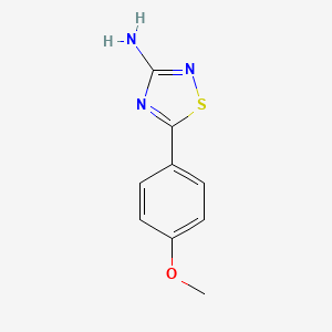 molecular formula C9H9N3OS B1420610 5-(4-Methoxyphenyl)-1,2,4-thiadiazol-3-amine CAS No. 1086385-64-9