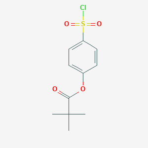 molecular formula C11H13ClO4S B142062 4-(Chlorosulfonyl)phenyl pivalate CAS No. 150374-99-5