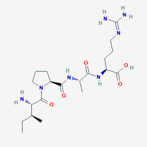 molecular formula C20H37N7O5 B14206268 L-Isoleucyl-L-prolyl-L-alanyl-N~5~-(diaminomethylidene)-L-ornithine CAS No. 798540-47-3