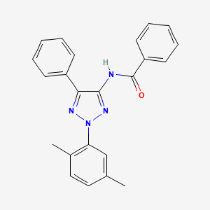 molecular formula C23H20N4O B14206269 Benzamide, N-[2-(2,5-dimethylphenyl)-5-phenyl-2H-1,2,3-triazol-4-yl]- CAS No. 830336-09-9