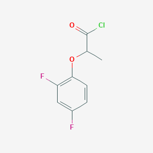 B1420627 2-(2,4-Difluorophenoxy)propanoyl chloride CAS No. 847866-93-7