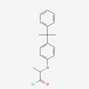molecular formula C18H19ClO2 B1420629 2-[4-(1-Methyl-1-phenylethyl)phenoxy]propanoyl chloride CAS No. 1160257-36-2