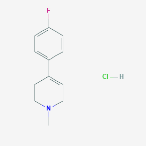 molecular formula C12H15ClFN B142063 4-(4-Fluorophenyl)-1-methyl-1,2,3,6-tetrahydropyridine Hydrochloride CAS No. 1012886-75-7