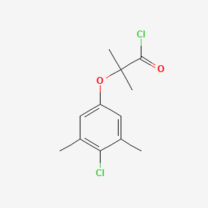 molecular formula C12H14Cl2O2 B1420631 2-(4-Chloro-3,5-dimethylphenoxy)-2-methylpropanoyl chloride CAS No. 1160257-94-2