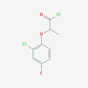 B1420632 2-(2-Chloro-4-fluorophenoxy)propanoyl chloride CAS No. 482373-01-3