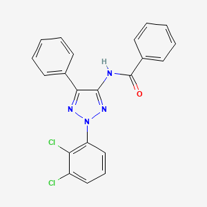 molecular formula C21H14Cl2N4O B14206354 Benzamide, N-[2-(2,3-dichlorophenyl)-5-phenyl-2H-1,2,3-triazol-4-yl]- CAS No. 830336-14-6