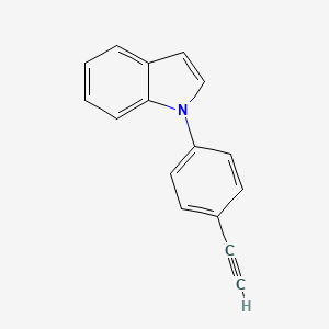 molecular formula C16H11N B14206413 1-(4-Ethynylphenyl)-1H-indole CAS No. 823821-67-6