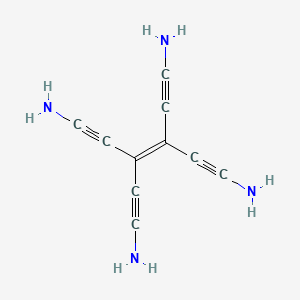 molecular formula C10H8N4 B14206463 3,4-Bis(aminoethynyl)hex-3-ene-1,5-diyne-1,6-diamine CAS No. 823813-98-5