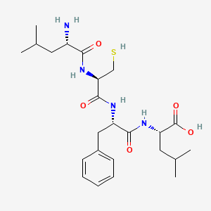 molecular formula C24H38N4O5S B14206471 L-Leucyl-L-cysteinyl-L-phenylalanyl-L-leucine CAS No. 845509-87-7