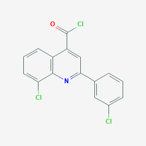 8-Chloro-2-(3-chlorophenyl)quinoline-4-carbonyl chloride