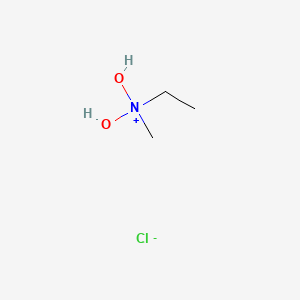 molecular formula C3H10ClNO2 B14206606 Ethyl(dihydroxy)methylammonium chloride CAS No. 828258-69-1