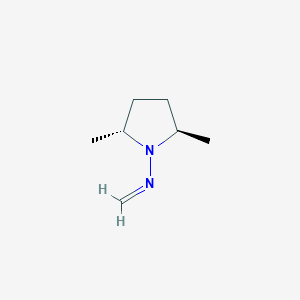 molecular formula C7H14N2 B14206705 N-[(2R,5R)-2,5-dimethylpyrrolidin-1-yl]methanimine CAS No. 834880-36-3