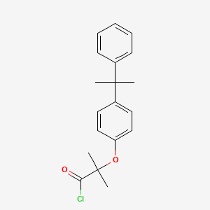 2-Methyl-2-[4-(1-methyl-1-phenylethyl)phenoxy]propanoyl chloride