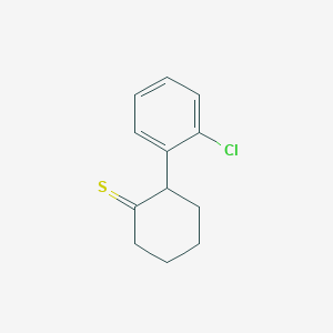 molecular formula C12H13ClS B14206751 2-(2-Chlorophenyl)cyclohexane-1-thione CAS No. 917614-16-5