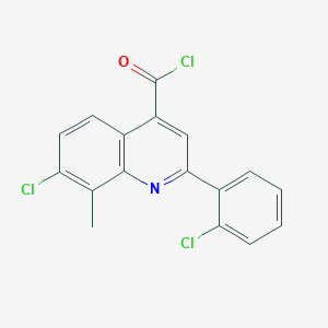 7-Chloro-2-(2-chlorophenyl)-8-methylquinoline-4-carbonyl chloride