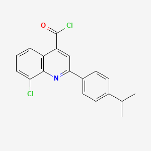 8-Chloro-2-(4-isopropylphenyl)quinoline-4-carbonyl chloride