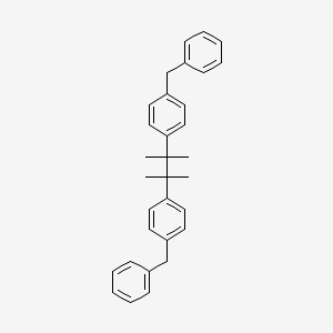 molecular formula C32H34 B14206783 1,1'-{(2,3-Dimethylbutane-2,3-diyl)bis[(4,1-phenylene)methylene]}dibenzene CAS No. 824400-94-4