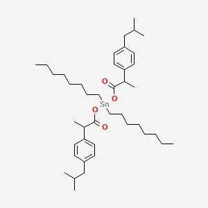 molecular formula C42H68O4Sn B14206798 Bis({2-[4-(2-methylpropyl)phenyl]propanoyl}oxy)(dioctyl)stannane CAS No. 826990-26-5