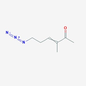 molecular formula C7H11N3O B14206819 6-Azido-3-methylhex-3-en-2-one CAS No. 823805-88-5