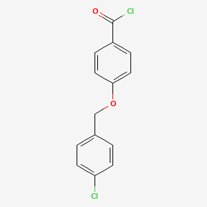 molecular formula C14H10Cl2O2 B1420682 4-[(4-Chlorobenzyl)oxy]benzoyl chloride CAS No. 62290-53-3