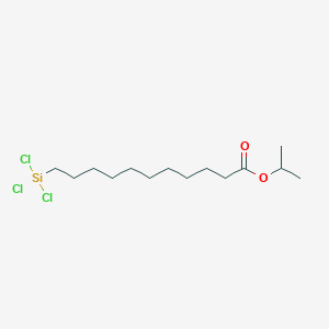 molecular formula C14H27Cl3O2Si B14206833 Propan-2-yl 11-(trichlorosilyl)undecanoate CAS No. 820239-07-4