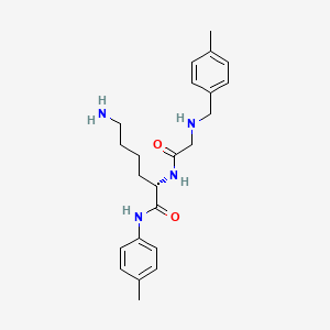 molecular formula C23H32N4O2 B14206838 N-[(4-Methylphenyl)methyl]glycyl-N-(4-methylphenyl)-L-lysinamide CAS No. 918436-01-8