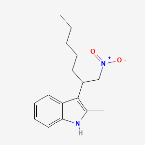 molecular formula C16H22N2O2 B14206846 2-Methyl-3-(1-nitroheptan-2-YL)-1H-indole CAS No. 820233-03-2