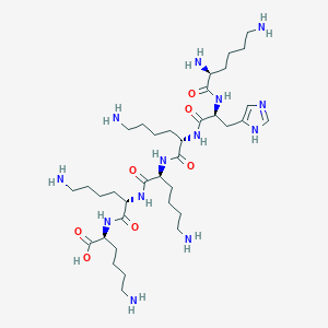 molecular formula C36H69N13O7 B14206853 L-Lysine, L-lysyl-L-histidyl-L-lysyl-L-lysyl-L-lysyl- CAS No. 835632-61-6