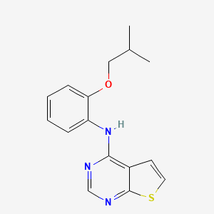 molecular formula C16H17N3OS B14206872 N-[2-(2-Methylpropoxy)phenyl]thieno[2,3-d]pyrimidin-4-amine CAS No. 917909-06-9