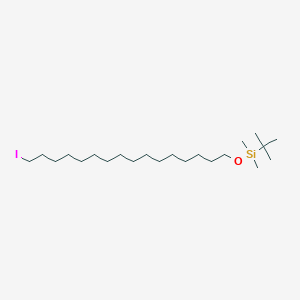molecular formula C22H47IOSi B14206873 Tert-butyl[(16-iodohexadecyl)oxy]dimethylsilane CAS No. 824404-37-7