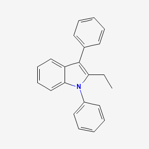 molecular formula C22H19N B14206882 2-Ethyl-1,3-diphenyl-1H-indole CAS No. 827017-47-0