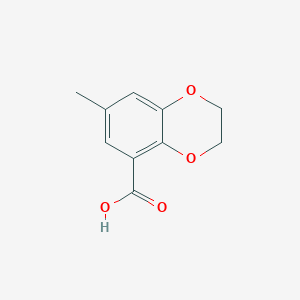 molecular formula C10H10O4 B14206896 7-Methyl-2,3-dihydro-1,4-benzodioxine-5-carboxylic acid CAS No. 819800-81-2