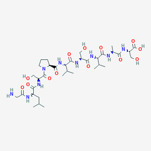 molecular formula C35H61N9O13 B14206915 H-Gly-Leu-Ser-Pro-Val-Ser-Val-Ala-Ser-OH CAS No. 646060-23-3