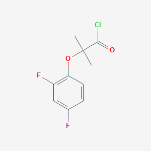 molecular formula C10H9ClF2O2 B1420692 2-(2,4-Difluorophenoxy)-2-methylpropanoyl chloride CAS No. 936327-47-8