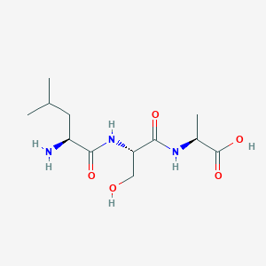 molecular formula C12H23N3O5 B14206943 L-Alanine, L-leucyl-L-seryl- CAS No. 763083-94-9