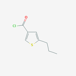 molecular formula C8H9ClOS B1420695 5-Propylthiophene-3-carbonyl chloride CAS No. 1160248-84-9