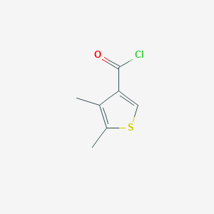 molecular formula C7H7ClOS B1420696 4,5-Dimethylthiophene-3-carbonyl chloride CAS No. 1160248-80-5