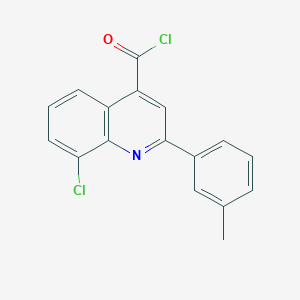 molecular formula C17H11Cl2NO B1420700 8-Chloro-2-(3-methylphenyl)quinoline-4-carbonyl chloride CAS No. 1160263-53-5