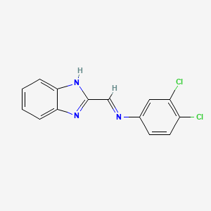 molecular formula C14H9Cl2N3 B14207012 N-[(2H-Benzimidazol-2-ylidene)methyl]-3,4-dichloroaniline CAS No. 819858-25-8