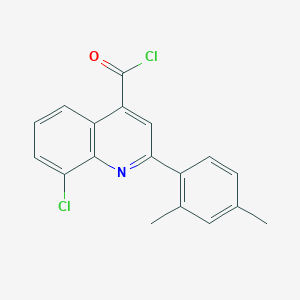 B1420710 8-Chloro-2-(2,4-dimethylphenyl)quinoline-4-carbonyl chloride CAS No. 1160256-46-1