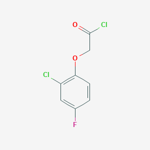 molecular formula C8H5Cl2FO2 B1420713 (2-Chloro-4-fluorophenoxy)acetyl chloride CAS No. 826990-46-9