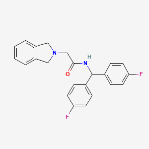 molecular formula C23H20F2N2O B14207188 N-[Bis(4-fluorophenyl)methyl]-2-(1,3-dihydro-2H-isoindol-2-yl)acetamide CAS No. 827308-93-0