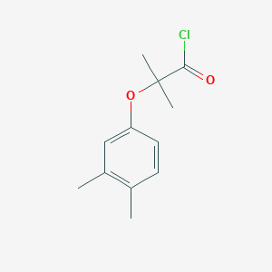 molecular formula C12H15ClO2 B1420722 2-(3,4-Dimethylphenoxy)-2-methylpropanoyl chloride CAS No. 1160257-80-6