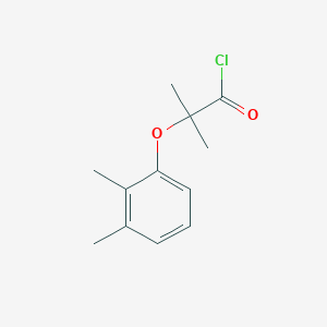 molecular formula C12H15ClO2 B1420732 2-(2,3-Dimethylphenoxy)-2-methylpropanoyl chloride CAS No. 1160257-82-8